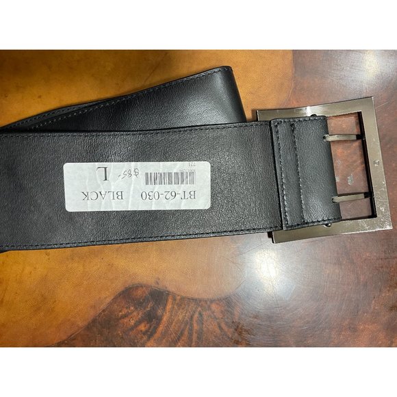 NWT Womens Extra Wide Black Belt Size Large
